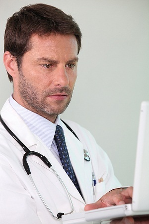 Image of a confused doctor