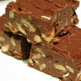 Coconut Oil Chocolate-Walnut Freezer Fudge Recipe Photo