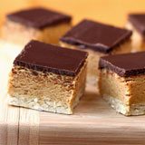 Peanut Butter & Dark Chocolate Shortbread Protein Bars Recipe Photo