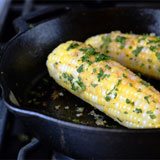 Skillet Glazed Corn with Ginger, Lime and Coconut Recipe Photo