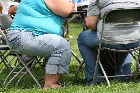 photo of two obese women