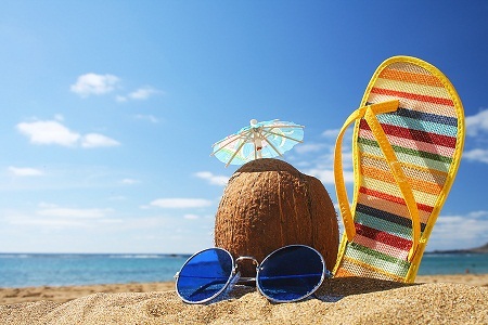 image of coconut and beach