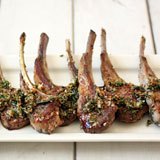 Coconut Oil Seared Lamb Chops with Rosemary and Garlic Recipe Photo