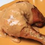 Roast Chicken with Coconut Peanut Butter Sauce Recipe Photo