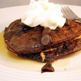 Gluten Free Chocolate Chocolate Chip Pancakes Recipe Photo