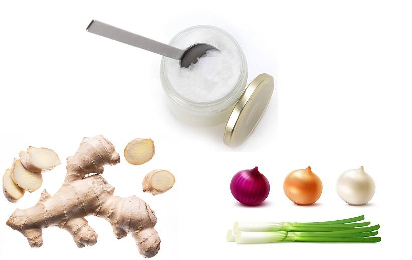 coconut-oil-ginger-onions
